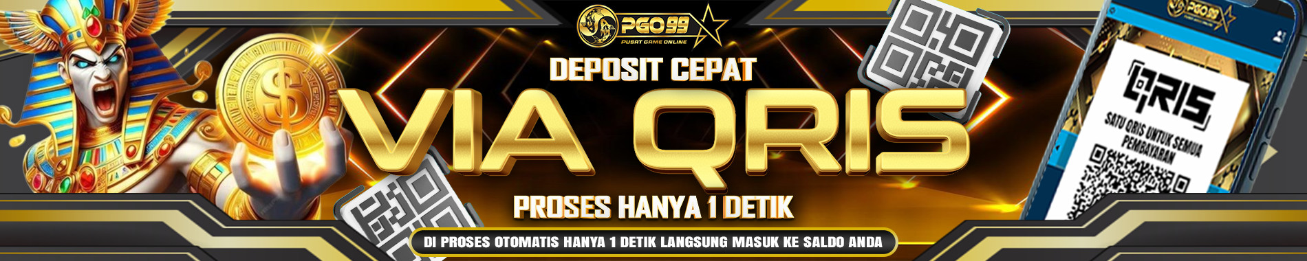 Banner Deposit Qris PGO99